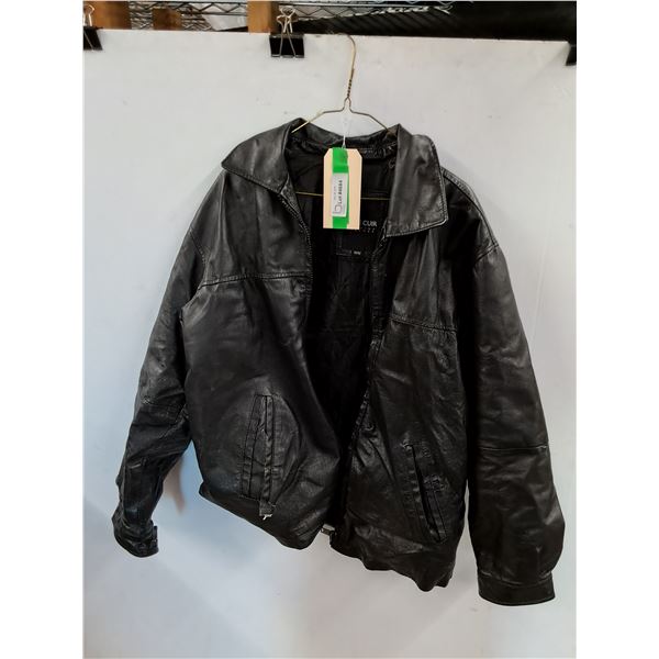 *Pelle Cuir Faux Leather Jacket - Size M