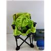 Image 2 : Folding Kids Chair 13" x 9" x 9" , Vaseline, Plano Tackle Box 12" x 6" x 5"