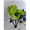 Image 3 : Folding Kids Chair 13" x 9" x 9" , Vaseline, Plano Tackle Box 12" x 6" x 5"