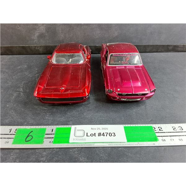 Die Cast 1963 Chevy Corvette & 1967 Ford Mustang GT