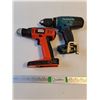 (1) Makita 18V Cordless Drill and (1) Black&Decker Cordless Drill-Note: No Batteries
