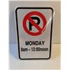 Image 2 : Metal No Parking Sign-12"x18"