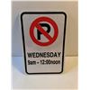 Image 2 : Metal No Parking Sign-12"x18"