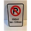 Image 2 : Metal No Parking Sign-12"x18"