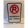 Image 1 : Metal No Parking Sign-12"x18"