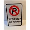 Image 2 : Metal No Parking Sign-12"x18"