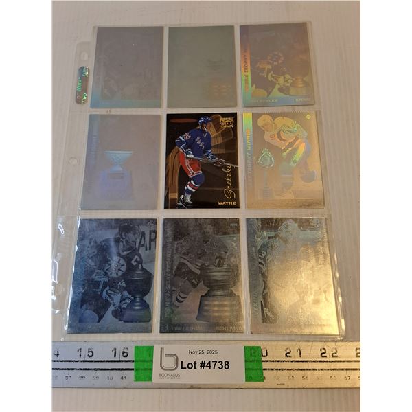 (1) Sheet of NHL Holograms Featuring Wayne Gretzky