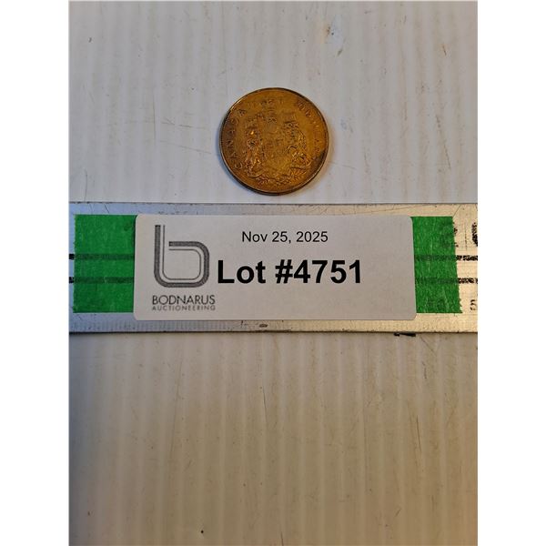 (1) 1967 Canada 20 Dollar Coin-Cannot Guarantee Authenticity