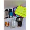 Image 3 : Various Kitchen Items, Bowls (5), Plates (3) , Can Opener -Powers On - As Is