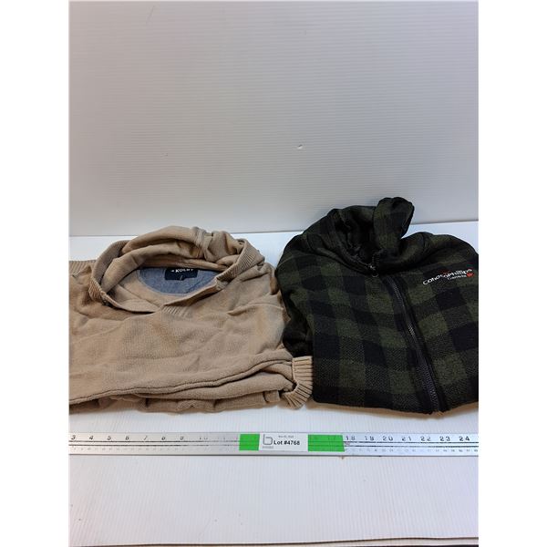 Hooded Kolby Sweater (L), Hooded Jacket (L)- As Is
