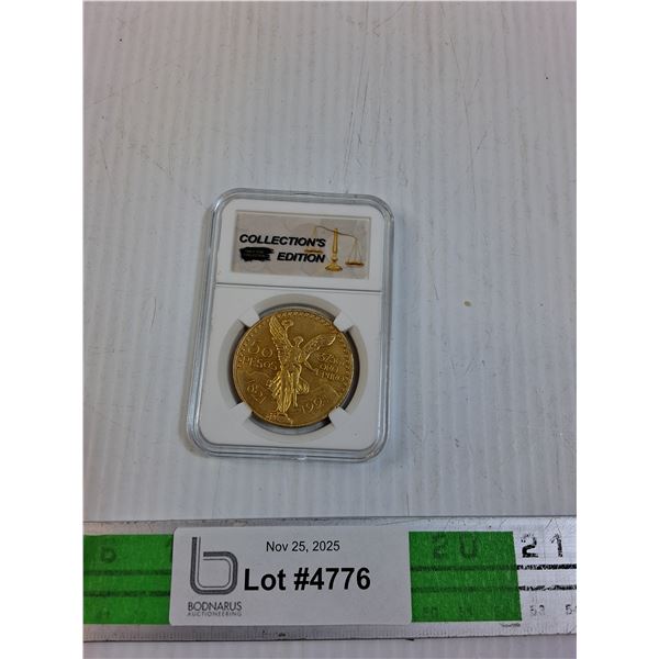 50 Mexican Pesos Coin -Cannot Guarantee Authenticity