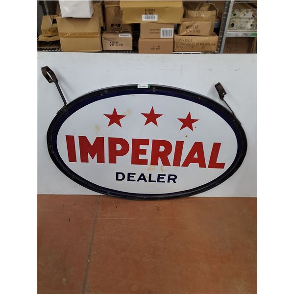 * Vintage Metal "3-Star Imperial 'Esso' Dealer" Sign - 5' x 3.5' - Pickup Only