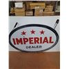 Image 4 : * Vintage Metal "3-Star Imperial 'Esso' Dealer" Sign - 5' x 3.5' - Pickup Only
