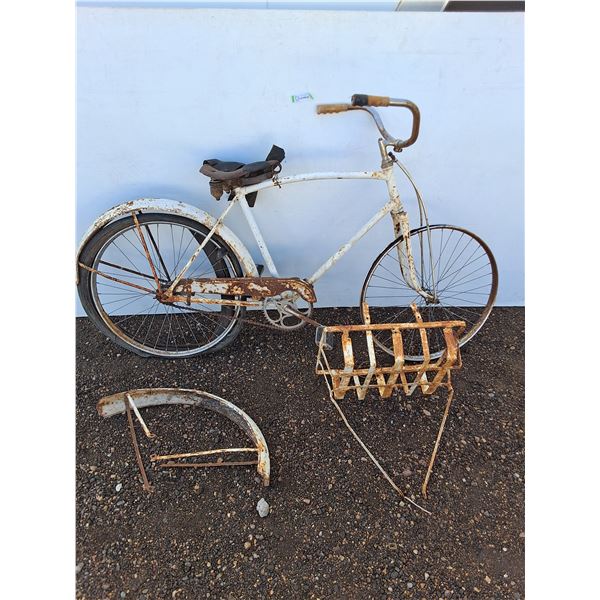 ** 1950's Men's Delivery Bicycle - Rusty, As is - Pickup Only