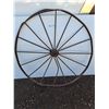 Image 1 : ** Vintage Metal Wagon Wheel - 4.5' Diameter - Pickup Only