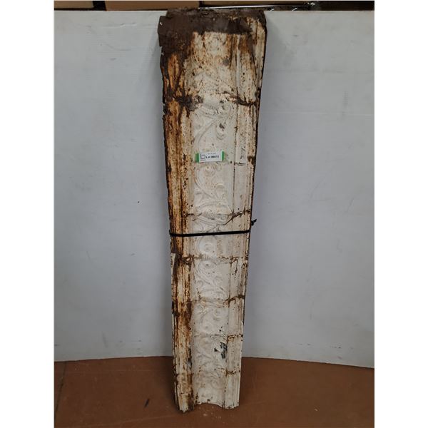 * (10) Vintage Tin Ceiling Mouldings - 9" x 49" - Pickup Only