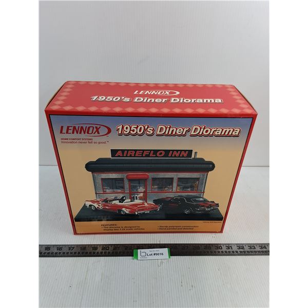 Lennox In Box 1950's Diner Diorama - Like New Condition