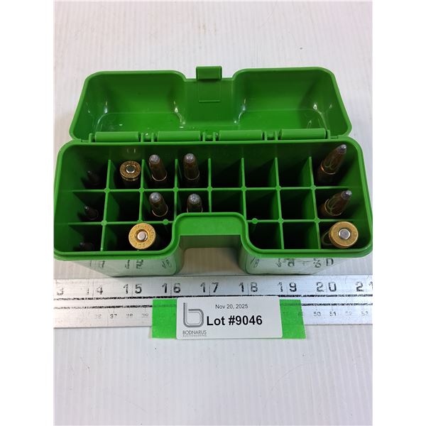 *^ (4) .22 x 250 Rifle Ammo, (5) 303 Ammo, (3) 9.3 x 62 Ammo in Case - NEED PAL - CANNOT SHIP