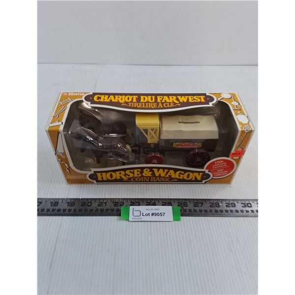 Home Hardware In Box Horse & Wagon Coin Bank