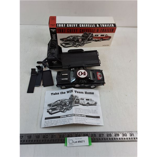 Wix Filters In Box 1:24 Scale 1967 Chevy Chevelle & Trailer Coin Bank