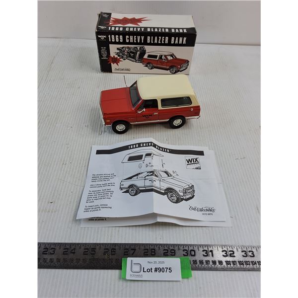 Wix Filters In Box 1:24 Scale 1969 Chevy Blazer Coin Bank