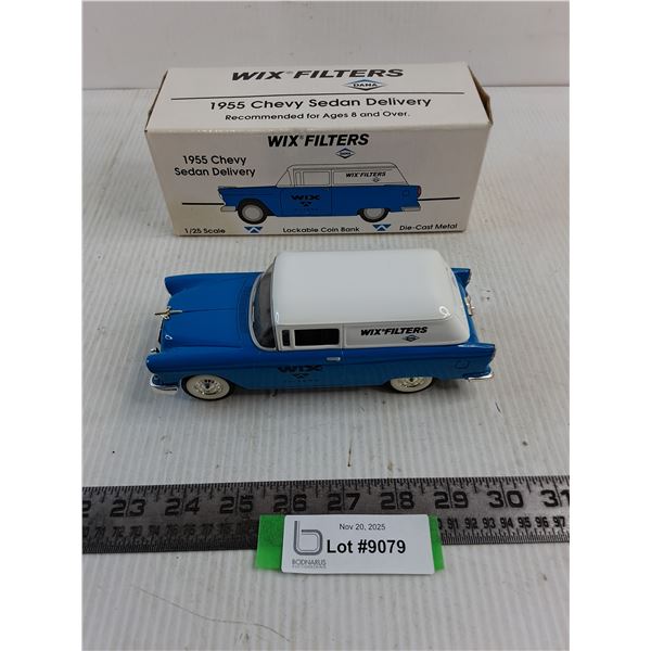 Wix Filters In Box 1:25 Scale 1955 Chevy Delivery Sedan Coin Bank
