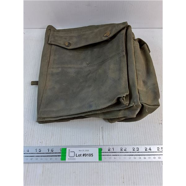 Vintage Military Gas Mask Bag- U.S. or British Army