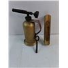 Image 5 : Vintage Brass Blowtorch and Wood Level