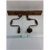 Image 1 : (2) Vintage Hand Brace Drills and 24"  Wooden Level