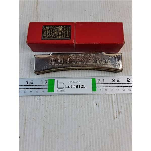 Vintage Hohner Mouth Organ with Original Box