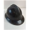 Image 4 : World War II Belgium Helmet with German Occupation Badge, Wooden Stand
