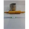 Image 1 : Vintage Flour Sifter and Rolling Pin