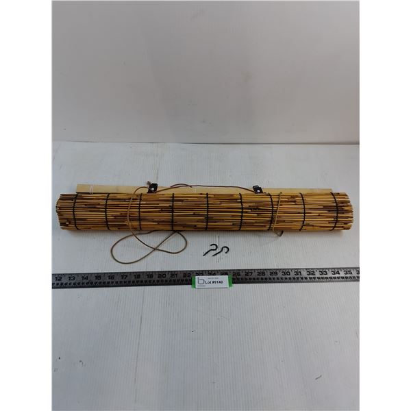 Bamboo Window Blind 42" x 24" Fully Open