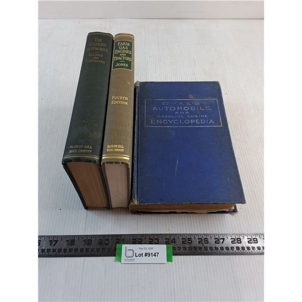 (3) Vintage Books About Automobiles/Tractors