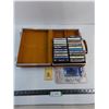 Image 1 : (21) 80's Music Cassettes w/Storage Case & Keys, Head Cleaning Cassette