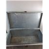 Image 2 : * Galvanized Metal Lockable Chest - 30x16x12" - Pickup Only