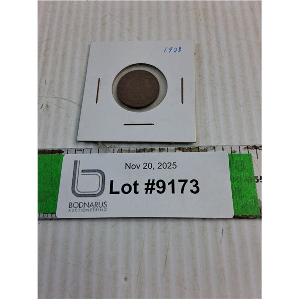 (1) Canada 1928 One Cent Coin