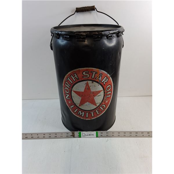 Vintage North Star Oil 5 Gallon Pail