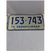 Image 3 : (1) Set of 1976 Saskatchewan License Plates