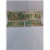 Image 4 : (6) Saskatchewan License Plates including 1945 and 1971