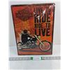 Harley Davidson Sign-12"x16"-sealed reproduction