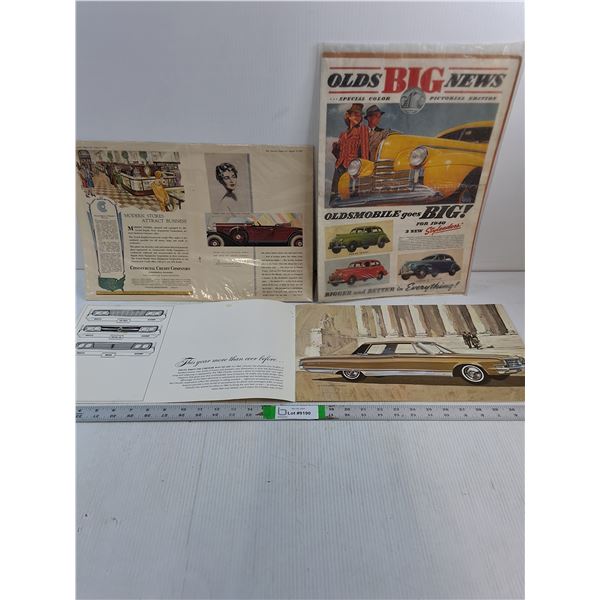 (3) Pieces of Assorted Automotive Literature