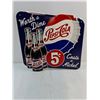 Image 2 : (1) Fantasy Tin  Pepsi 5 Cent Sign-14"x12"