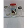 (3) Vintage Glass Jars including Nabob Coffee
