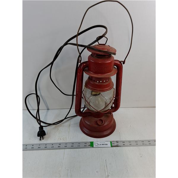Vintage Beacon Kerosene Lantern converted to electricity-untested
