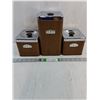 Image 1 : Set of (3) MCM Kenmore Canisters