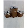 Image 2 : Set of (3) MCM Kenmore Canisters