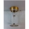 Image 4 : (6) Vintage Gold Rimmed Cordial Glasses