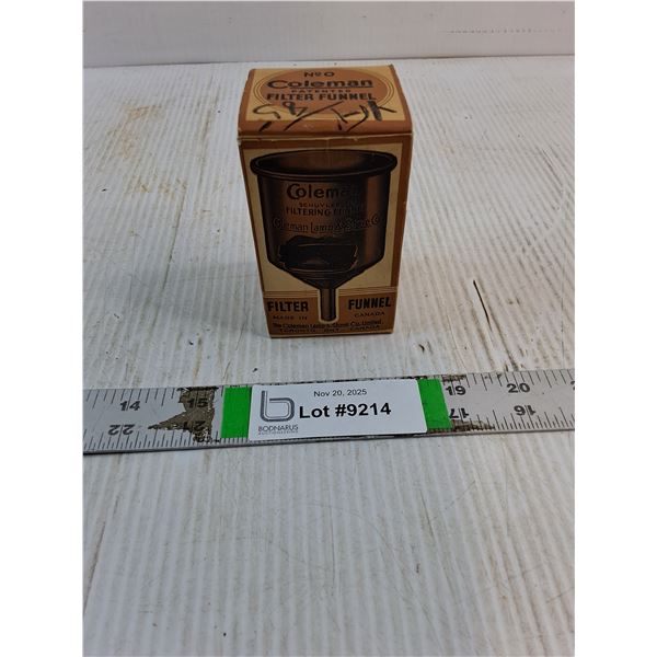 Vintage Coleman Filter Funnel