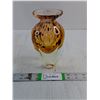 #Heavy Murano Style Art Glass Vase-7" Tall